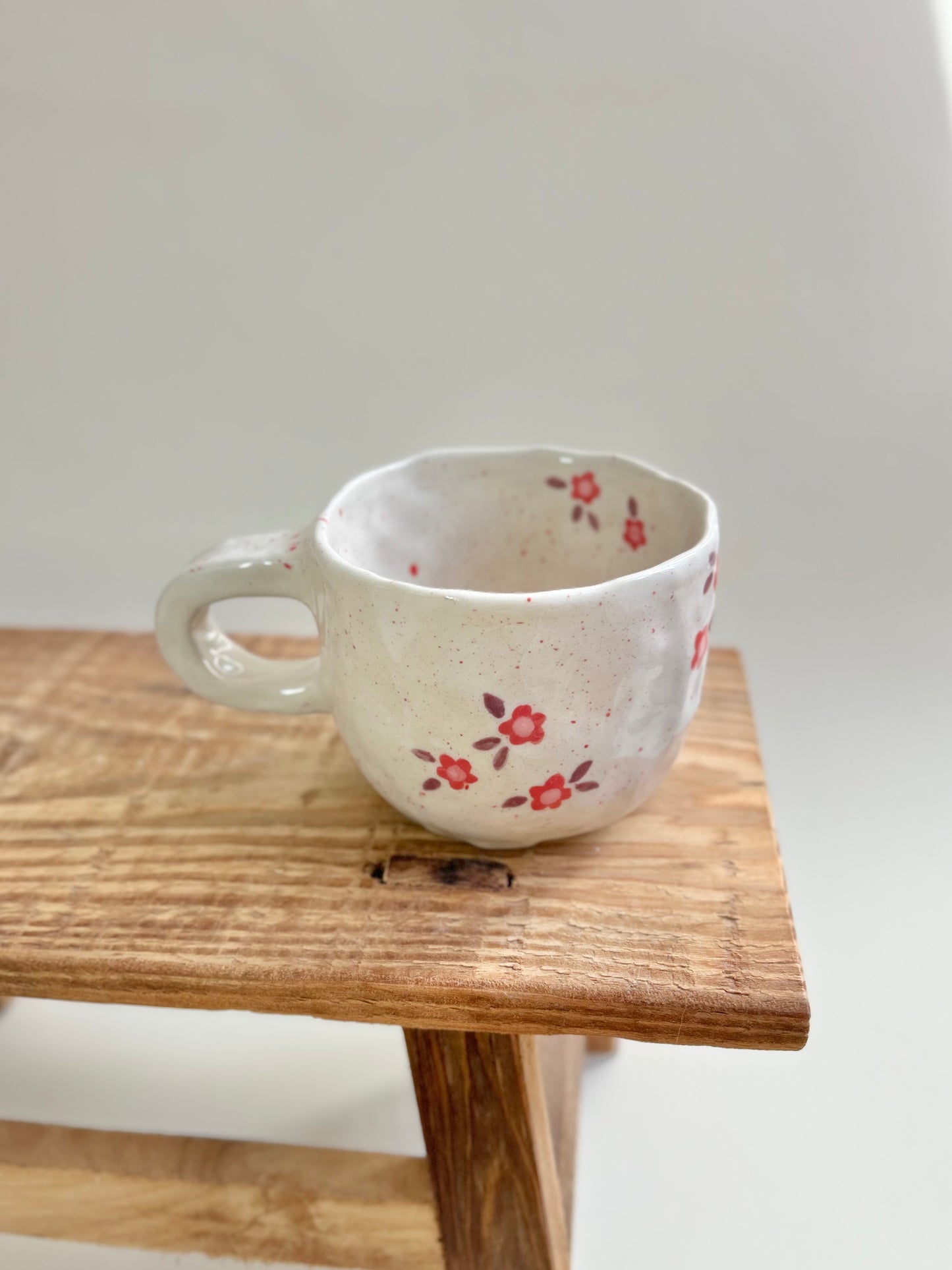 Tasse mini fleurs (avec anse)