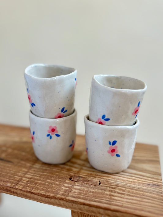 Tasse espresso mini-fleurs