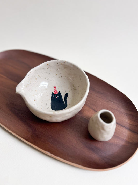 Bol à Matcha-chat + repose fouet