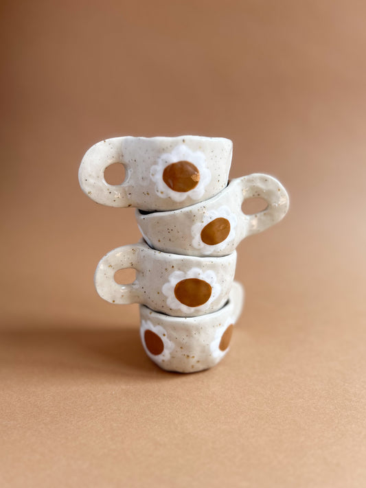 Tasse espresso Grandes fleurs