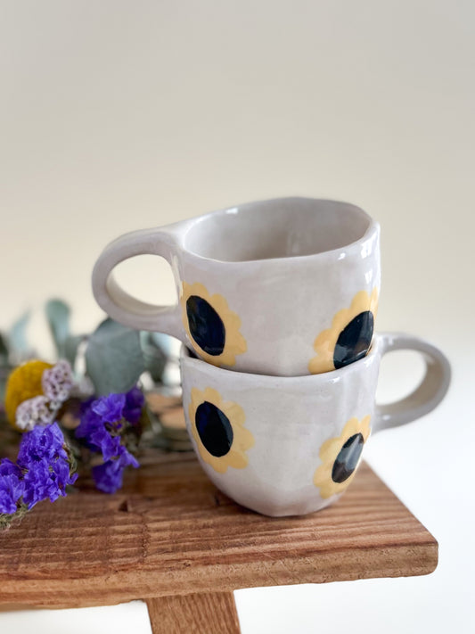 Tasse espresso Tournesols noirs
