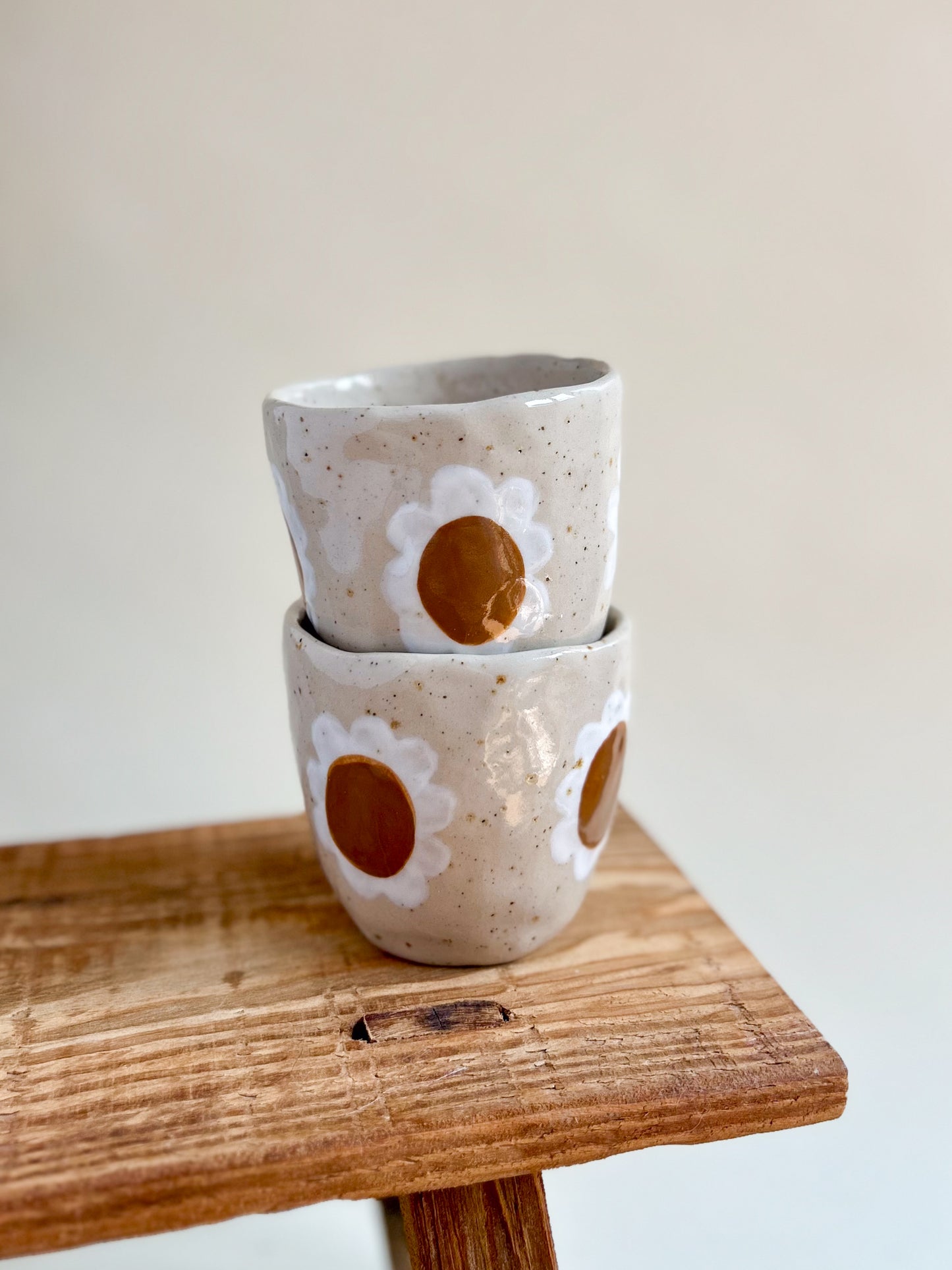 Gobelet Fleurs marrons